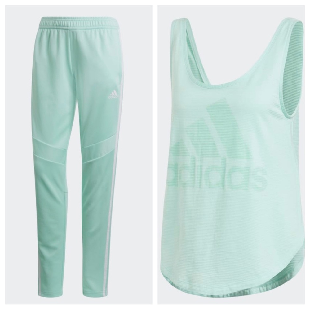 Adidas fit Tank and Bottoms Set NWT